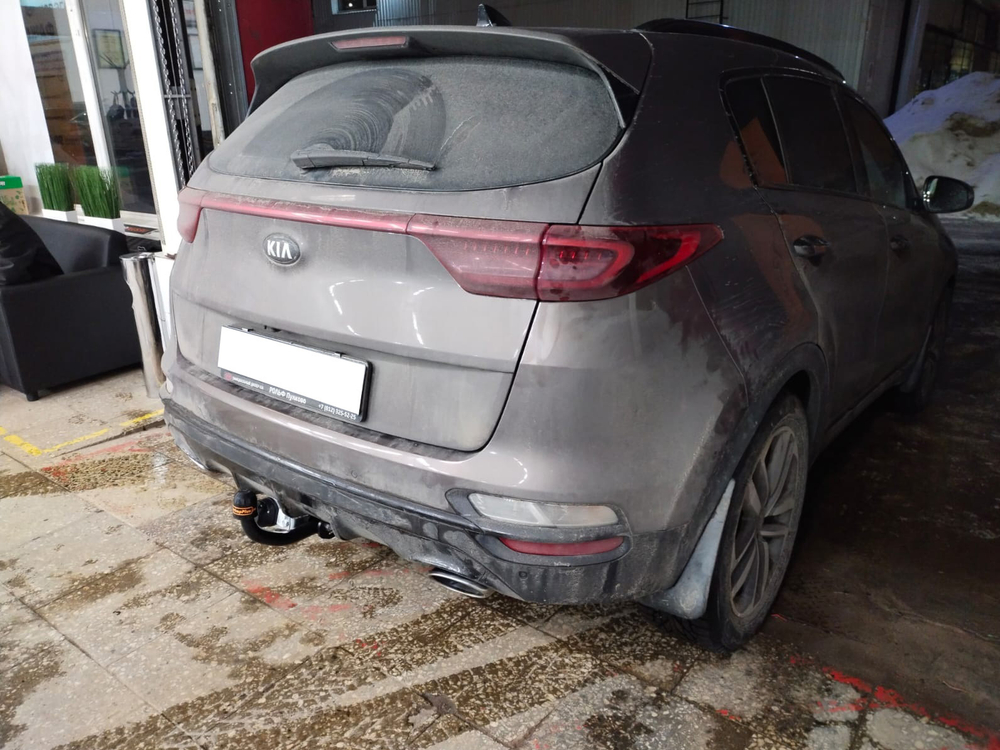 Фаркоп Hyundai Tucson рестайл 2015-2018, 2018-2021, Kia Sportage рестайл 2015-2018, 2018-2022, условно-съемный,(без электрики) Трейлер.7251