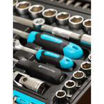 Набор слесарных инструментов Bartex, 1/2", 1/4", CrV сталь, кейс, 94 пр, шт