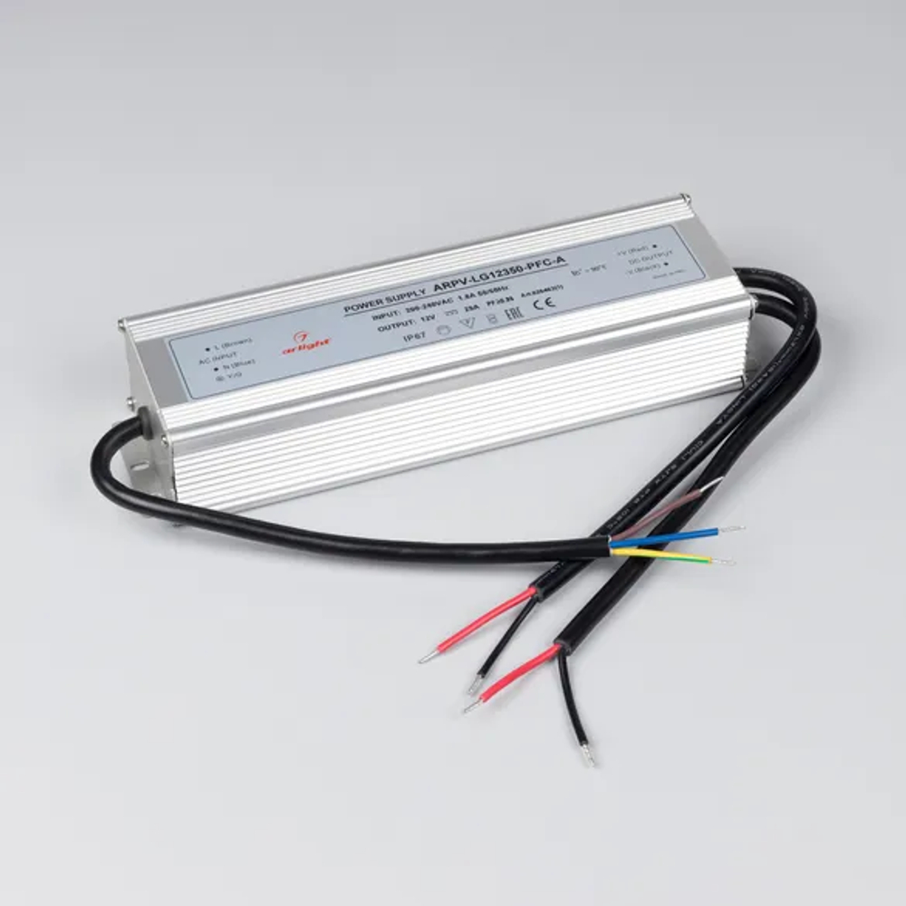 Блок питания ARPV-LG12350-PFC-A (12V, 29.0A, 350W) (Arlight, IP67 Металл, 5 лет) 026463(1)