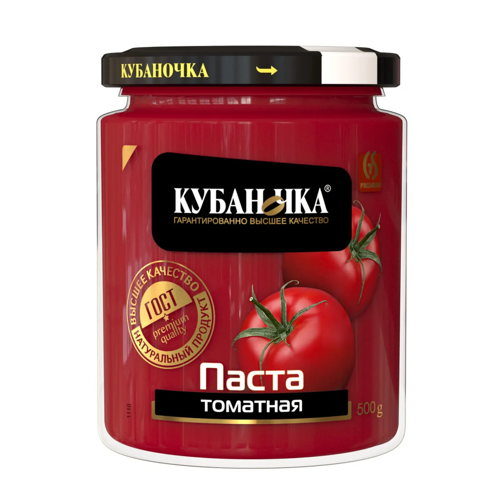 Томатная паста "Кубаночка" 500гр 12б