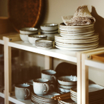 Набор декоративных тарелок IKEA GLADELIG (ГЛАДЕЛИГ), Серый, 12х7 см, 4 шт