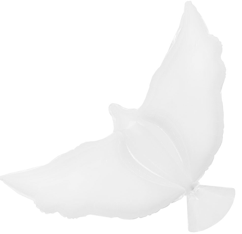 Шар (34''/86 см) Фигура, Голубь, Белый, 1 шт. в уп.