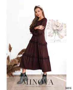 Платье 3130-бордо Minova