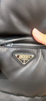 Черный кожаный жилет Prada премиум класса