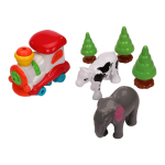 Железная дорога на бат. со светом, звуком и дымом, коробка 1388-02