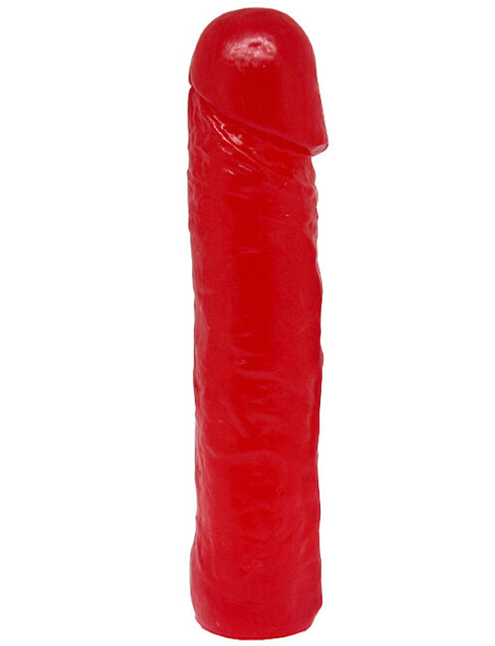 Фаллоимитатор гелевый красный из серии Life (Цвет: красный)