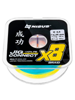Шнур плетеный для рыбалки NISUS JIG CONNECT X4 PE Light Green 150m #0.4, 0.10mm 3.6кг/7.9LB (T-N-JC-X4-0.10-150-LG)