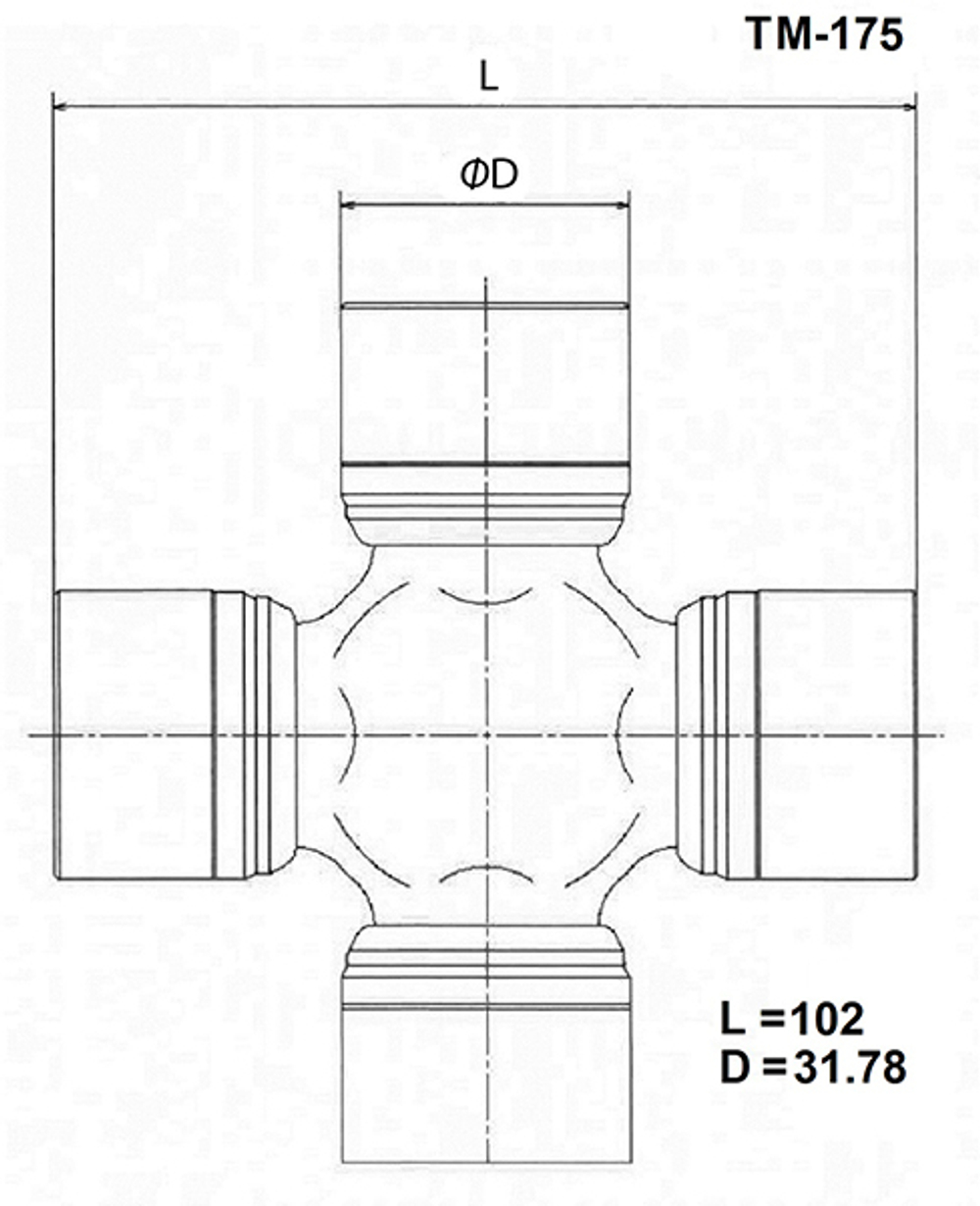 Крестовина карданного вала TOYO TM175