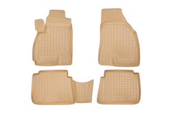 Коврики в салон для HYUNDAI Santa Fe Classic 2001-2006, 4 шт. (полиуретан, бежевые) NLC.20.11.212