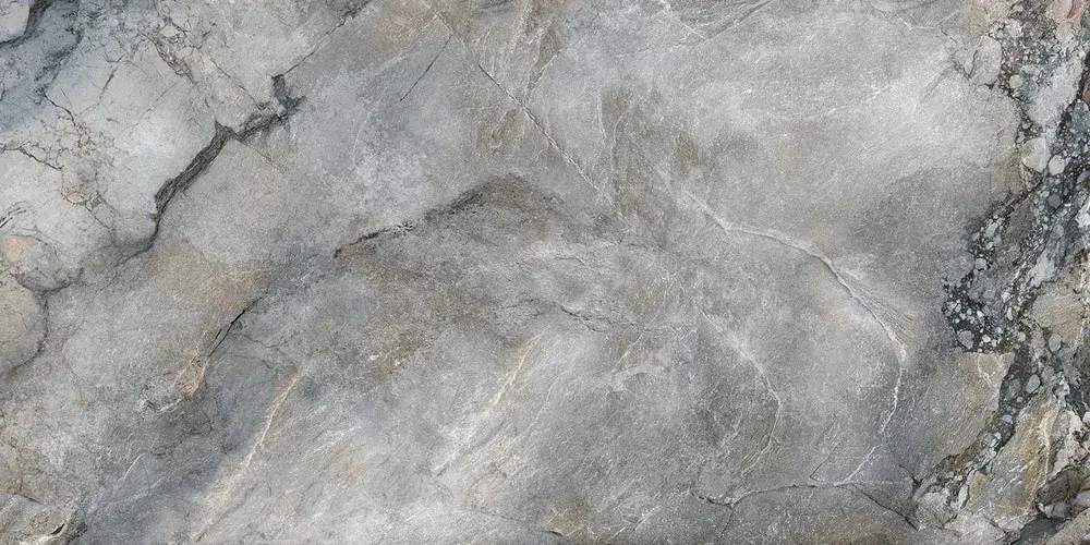 Керамогранит Alma Ceramica GFA114VLC70L Vulcano 114x57 серый лаппатированный под камень