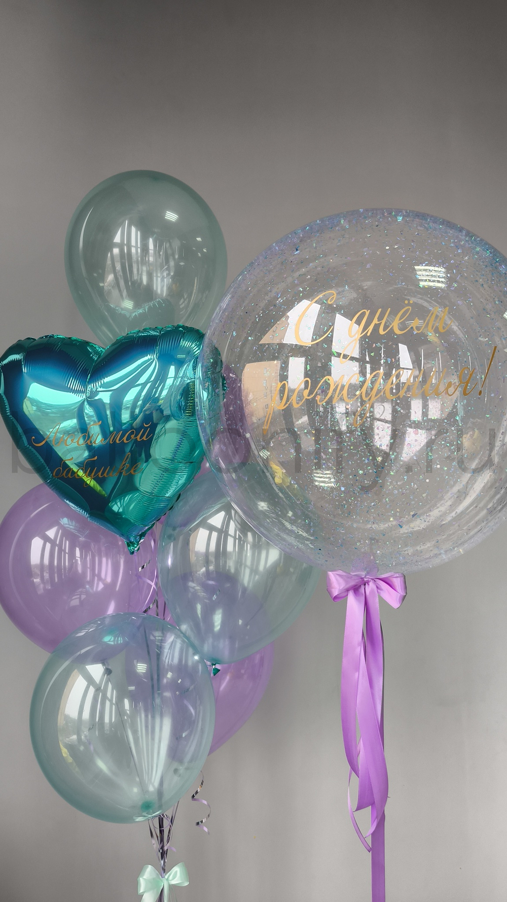 Набор шаров "Весенний хрусталь"