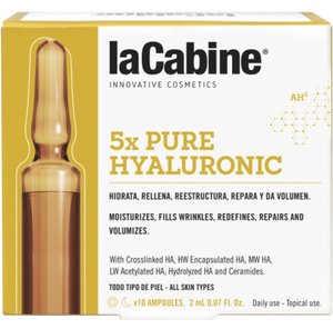 LA CABINE - 5xPURE HYALURONIC AMPOULES концентрированная сыворотка в ампулах с комплексом из 5 видов очищенной гиалуроновой кислоты 10х2мл