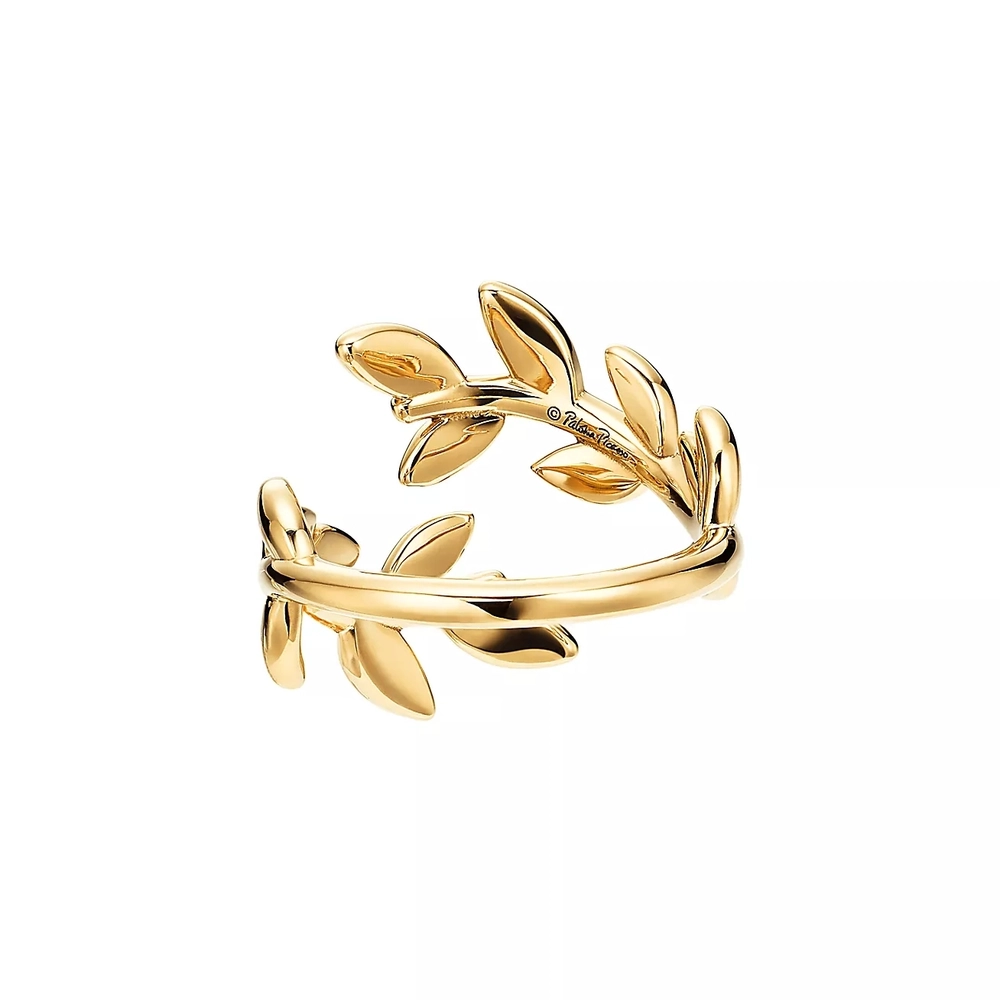 Кольцо из жёлтого золота 18k.🌿Tiffany , Olive, В наличии