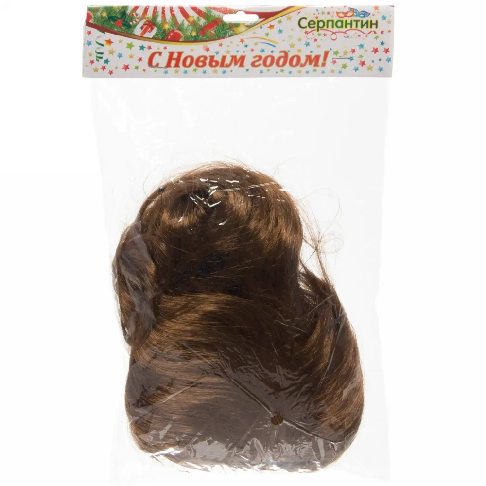 Парик карнавальный «Чаровница» (локоны 60 см), Каштановый