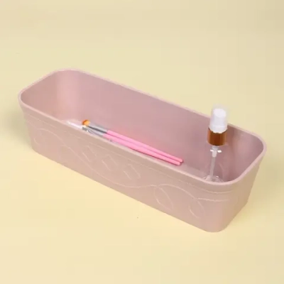 Контейнер для хранения «Пинто», цвет пудровая роза, 30*10,5*7,5см