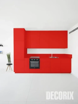 Краска красная в баллончике глянцевая акриловая DECORIX - Ярко-красная эмаль аэрозольная для любых поверхностей 520 мл