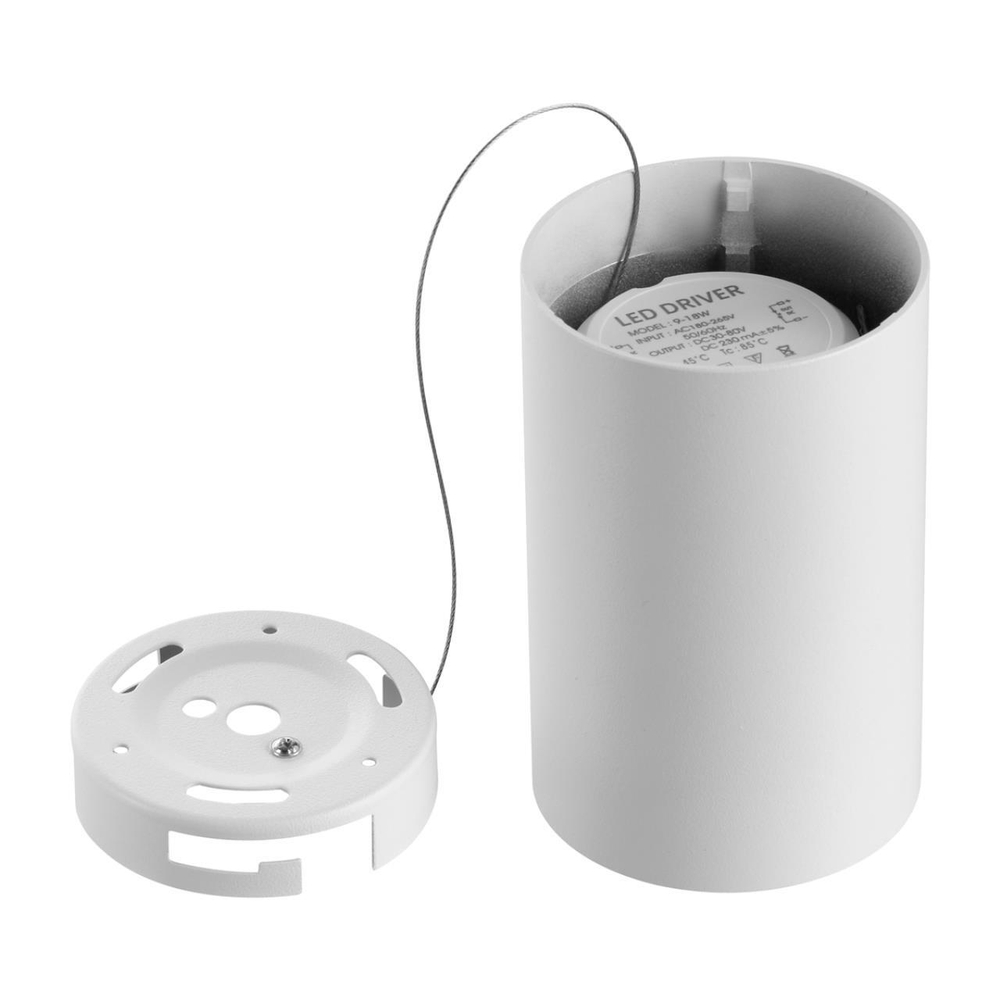 359421 OVER NT24 376 белый Светильник накладной влагозащищённый IP54 LED 15W 170-265V 4000К 1350Лм RECTE