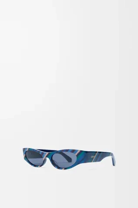 Loewe Солнцезащитные очки Flash Slim Cat-EyeLo, темно-синий