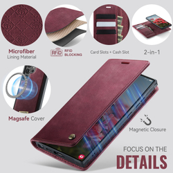 Чехол-кошелек CaseMe 2 in 1 MagSafe Samsung Galaxy S25 Ultra