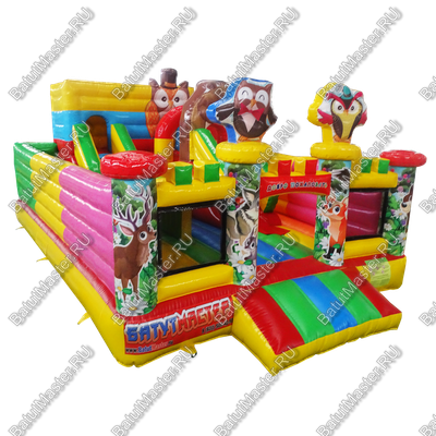 Надувной батут "В гостях у совы", 6,5*4,8*3,4 м