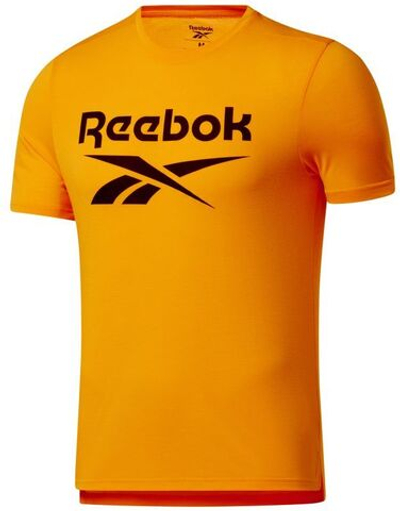 Мужская теннисная футболка Reebok Workout Ready Supremium Graphic Tee M - semi solar gold