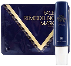 Yu.R Программа моделирования овала лица на основе нитевых масок - Face Remodeling Mask (гель+8 масок), 1 шт