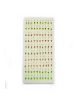 Мормышка фосфорная № 1-"Swarovski", №12, № 4, 100 шт