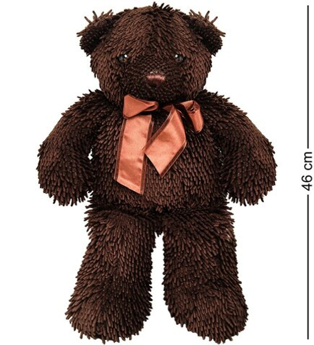 CR-20 Медведь с бантиком - т.коричневый 46см
