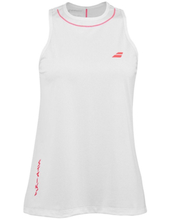 Топ теннисный Babolat Strike Tank Top - white/strike red