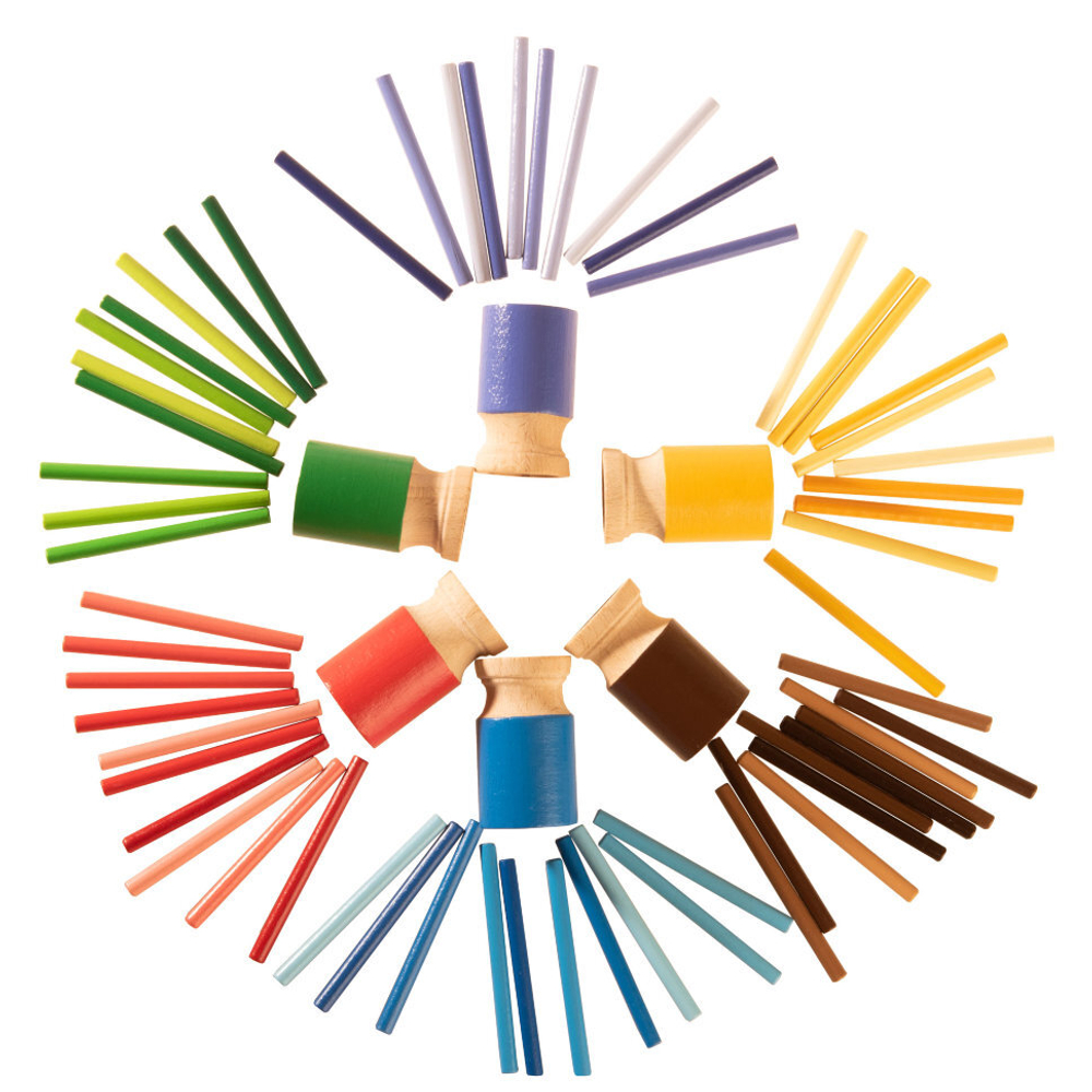 Счетные палочки в стаканчиках «Палитра», Леснушки