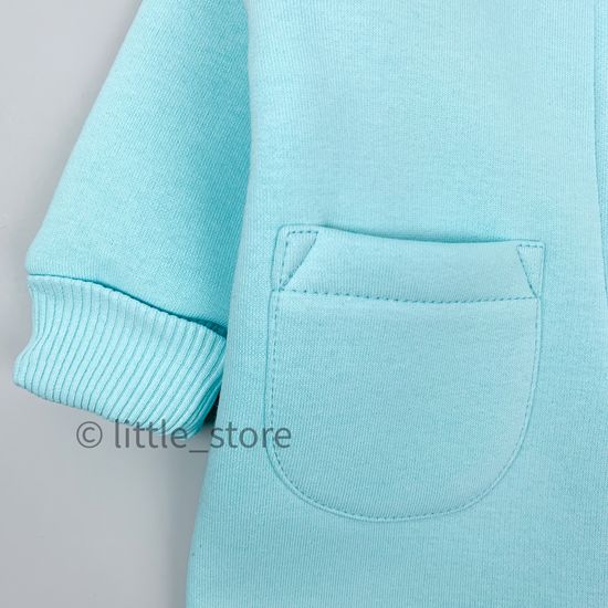 Комбинезон "Simple" из футера с начесом, Ментол