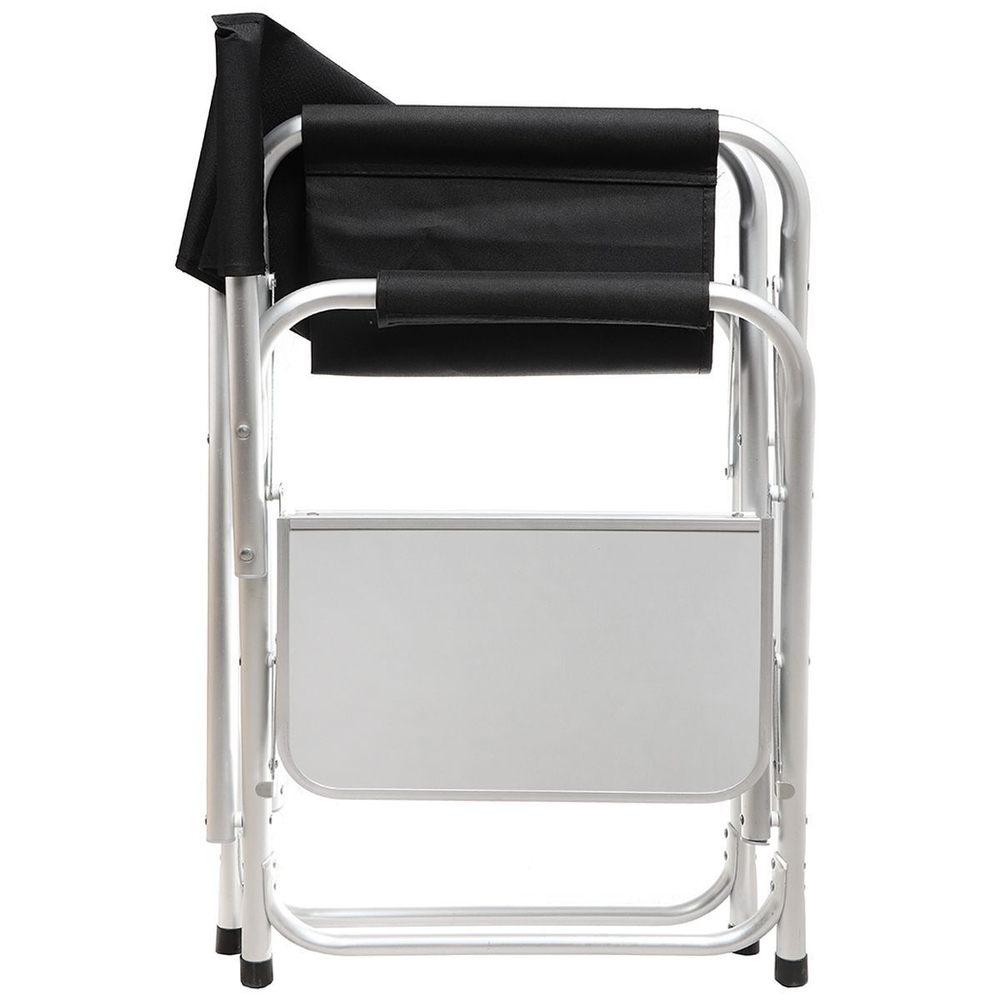 Кресло складное 48х57х80 см, черное, с боковым столиком, 100 кг, YTDC006