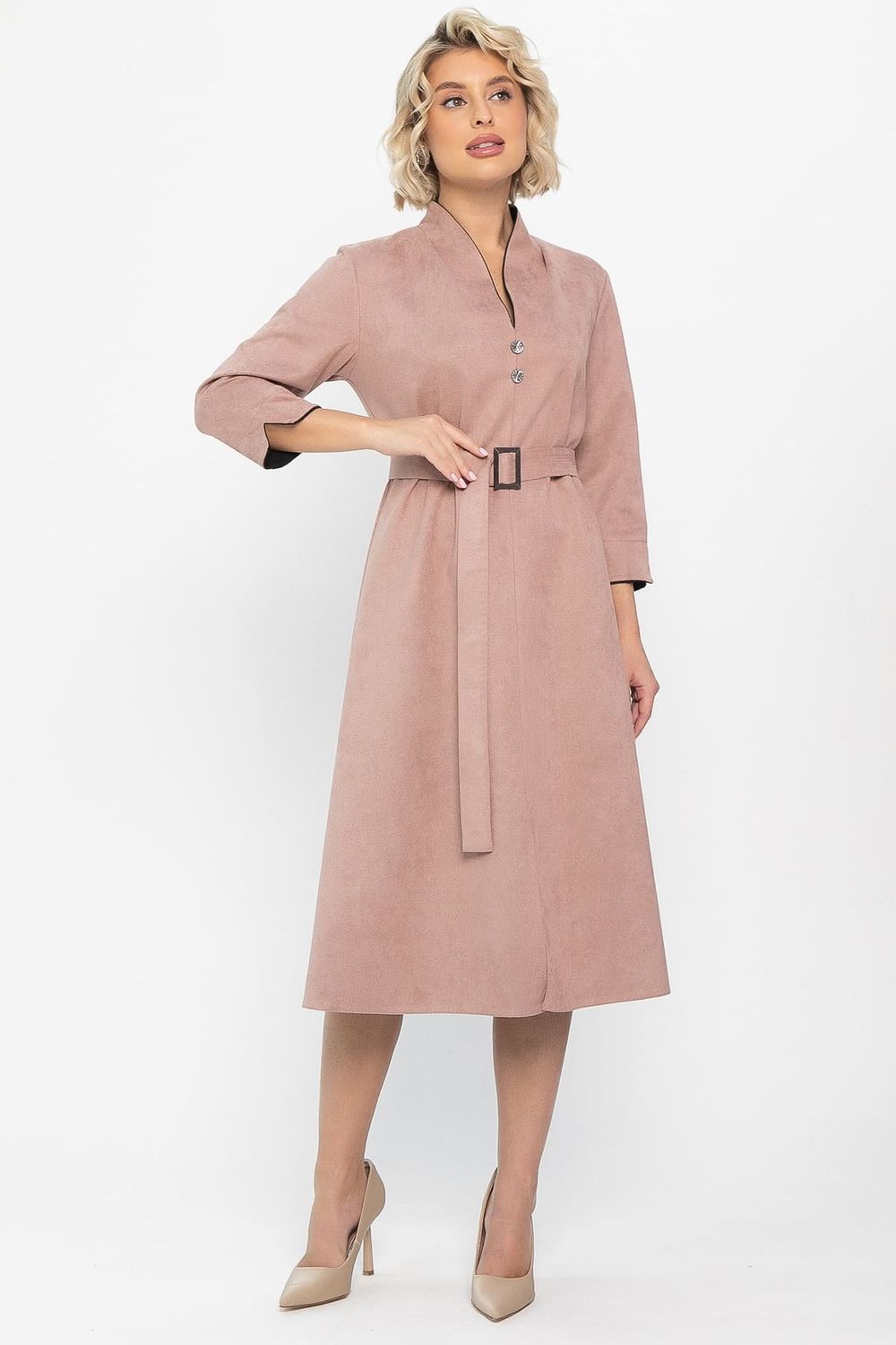 Платье замшевое Дарьяна НЬЮ (чайная роза) П14650-18М LT Collection (Акция)