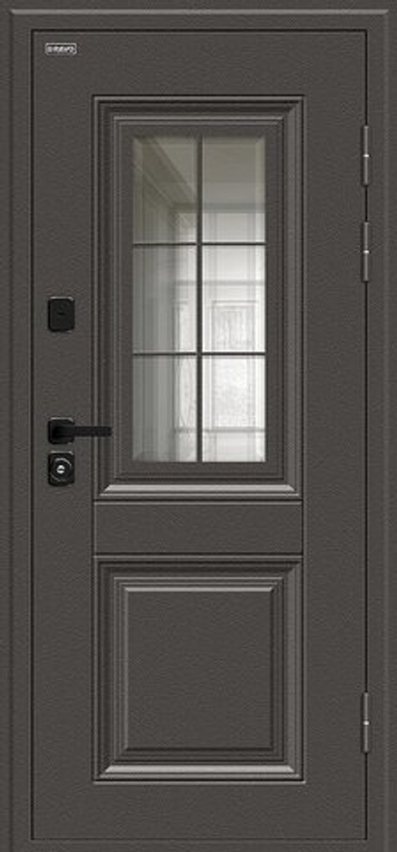 Дверь входная для частного дома с терморазрывом и стеклом