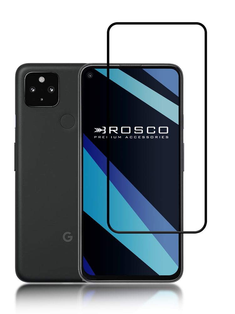 Защитное стекло ROSCO для Google Pixel 4a 5G оптом (арт. PIXEL-4A(5G)-FSP-GLASS-BLACK)