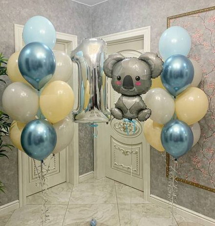 Набор шаров на годик №628 коала