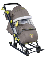 Коляска комбинированная «Ника Детям 7-7» джинс серо-коричневый (арт. НД7-7/4)