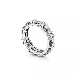 Кольцо из платины с 16 бриллиантами, Tiffany 💠 Schlumberger. В наличии