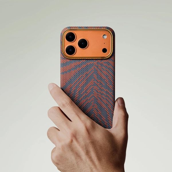 Чехол Pitaka Edge Case для iPhone 17 Pro, Пылающий оранжевый | Burning Orange