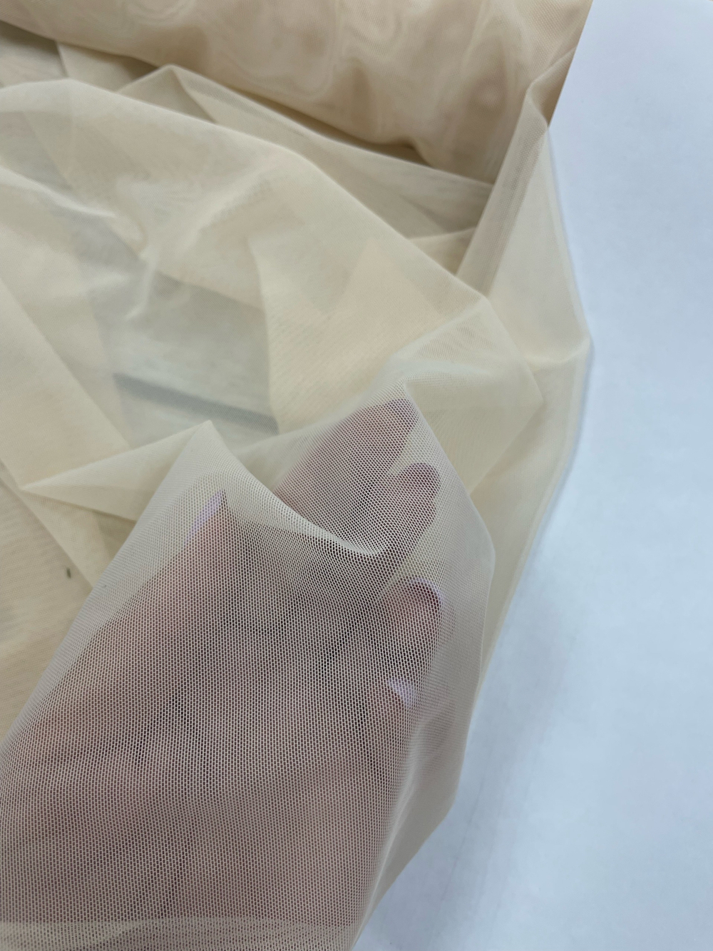 Сетка стрейч Пудра