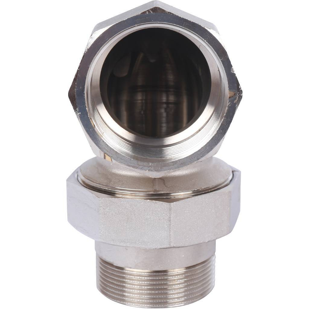 Американка STOUT никелированная угловая 2" ВР/НР O-Ring уплотнение