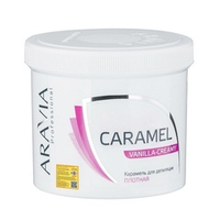 Паста сахарная (карамель) для депиляции Ванильно-сливочная плотной консистенции Aravia Professional 750г