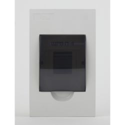 Корпус пластиковый встраиваемый ЭРА SIMPLE ЩРВ-П-04 IP41 прозрачная крышка белый | Корпуса пластиковые распределительные