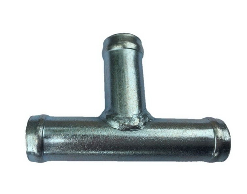 Трубка соединитель для патрубков тройник D 6х6х6  L= 21х24х21 мм (металл) (CARUM)