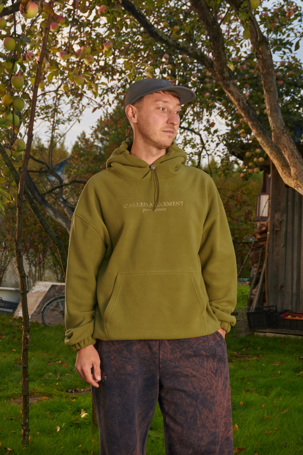 Худи Called a Garment Wrap "Olive" Men's