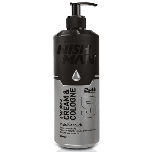 NISHMAN 05 AFTER SHAVE CREAM COLOGNE 2IN1 INVISIBLE TOUCH - Крем после бритья 200 МЛ