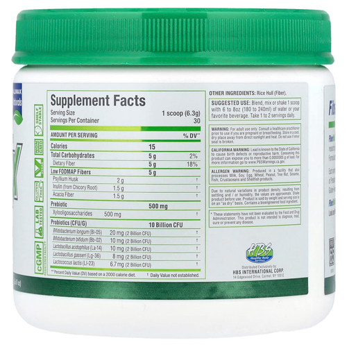 ALLMAX, FiberBiotiX, без добавок, 189 г (6,67 унции)