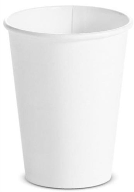 Стаканы бумажные однослойные 200/260мл SP9 белые (50/1000шт)