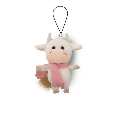 Коровка Белая в Розовом Шарфике, 11см