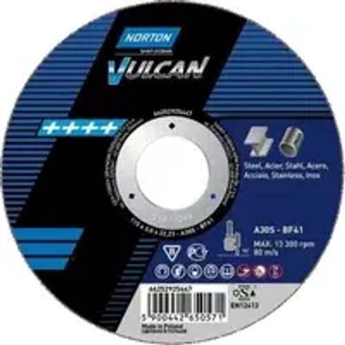 Круг отрезной 150х2.0x22.2 мм для металла Vulcan NORTON 66252925439